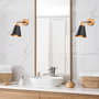 Opviq Manavgat - N-610 Lámpara de pared Negro y Roble